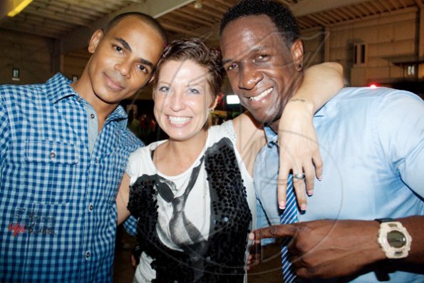 The brains, beauty and brawn behind the 'YUSH' party spectacular, (from left) Scott Dunn, Carrie 'Quizz' Sigurdson and Phillip 'P.P." Palmer.