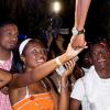 One lucky lady at Summer Bar-raage got some personal attention from  on-stage performer, dancehall artiste Aidonia.