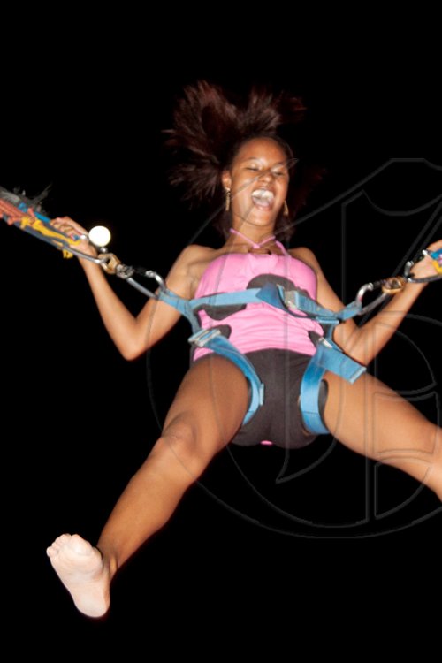 'Socamaloo' brought the beach to New Kingston, complete with sand, complimentary oysters, and a bungy-jumping trampoline, that caught the eye of Stephanie Lumley, assistant marketing manager of Rainforest Seafoods.