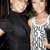 Sporting a new look, we caught singer Alaine (left) out with friend Akane, enjoying the show at 'No-Maddz Live'.