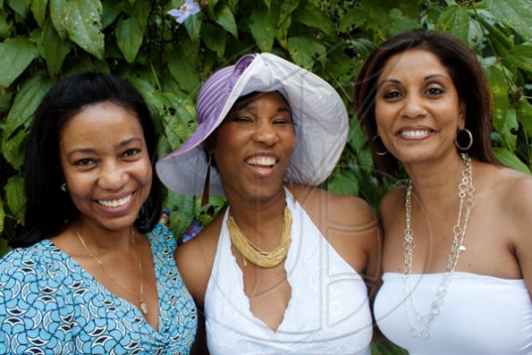 Great things always come in threes! Judith Forth-Blake, Dr. Velma Brown-Hamilton and Bernadette Barrow are having a great time at KIG's Land Rover 2010 Launch.