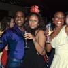 Janet Silvera
From L- Haniff Jones and South African designer, Helen Asrat, Trevor Lyn and Carol Dilbert having an evening of pure joy at Blue Beat's fabulous 'Soiree Bourgeoise' 18th century French themed New Year's Eve party last Thursday night in Montego Bay.