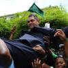 Ian Allen/Staff Photographer
Michael Stern being carried by supporters outside the Supreme Court after the judge ruled that a Bi-election is to be held in the North West Clarendon constituency.