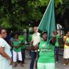 Ian Allen/Staff Photographer
Jamaica Labour Party supporters waiting outside the  Supreme Court for a ruling on the Michael Stern/ Richard Azan dual citizenship case and wether a bi-election is to be held in the North West Clarendon constituency.