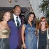 Janet Silvera Photo
 
From left: Stephanie Lyle-Brown, Lennox Lewis and wife Violet pose with woman who dresses so many, Nicole Miller and husband, Kim Taitpale.

****************************************************************************** at the Hanover Charities Sugar Cane Ball at the Round Hill Hotel and Villas last Saturday night.