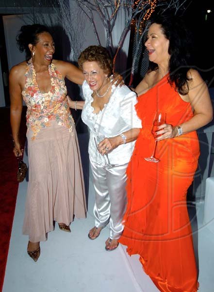 Winston Sill / Freelance Photographer
Terra Nova All-Suite Hotel, New Year-Eve Ball, held on the lawns of the Hotel, Waterloo Road on Thursday night December 31, 2009. Here are Ann-Marie Wyss (left); Ruth Hussey (centre); and Michelle Hussey (right).