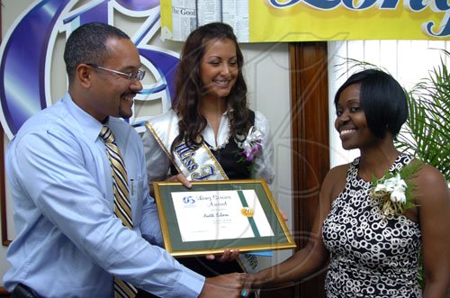 Peta-Gaye Clachar/Freelance Photographer
Gleaner company Long Service Awards at the Gleaner's North Street Office on Monday, September 21, 2009.