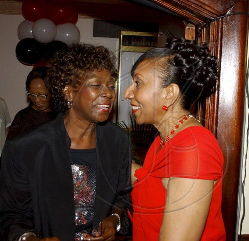 Winston Sill / Freelance Photographer
Trinidad and Tobago 47th Independence Day Reception, held at the Jamaica Pegasus Hotel, New Kingston on Monday night August 31, 2009. Here are Lorna Golding (left) and Ambassador Yvonne Gittens-Joseph.