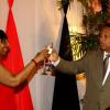 Winston Sill / Freelance Photographer
Trinidad and Tobago 47th Independence Day Reception, held at the Jamaica Pegasus Hotel, New Kingston on Monday night August 31, 2009. Here are Ambassador Yvonne Gittens-Joseph (left); and Dr. Kenneth Baugh.