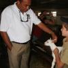 JIS PHOTOS



Minister of Agriculture and Fisheries, Hon. Dr. Christopher Tufton (left), examines a baby goat being held by nine-year-old Luke Oude Egberink, when the Minister and his delegation visited Egberink Goat Farms in Ontario, Canada, recently.