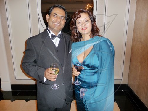 Narayan and Sunita Cameron complement each other well.

************************************************************** at the Inaugural UWI Toronto benefit gala on Saturday at the Four Seasons Hotel in Toronto, Canada.

Latoya Grindley/Staff Reporter
UWI Gala on Saturday February 27, 2010.