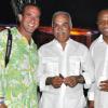 Janet Silvera Photo
 
From left: Palmyra's Maurice Aronow, Tropicana Jewellers' Kishim Samtani and CPJ's Devon Reid take in the scene at the party.

************************************************************************es at 'The Weekend's' Vertigo All White beach party at The Palmyra last Sunday.