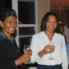 Janet Silvera Photo
From L- Corporate Connection?s Pauline Reid, KPMG?s Karen Burgess and CPJ?s Mark Hart at the Club de Vin's monthly wine meeting at Veena and Denny Chandiram?s home at The Lagoons in Montego Freeport last Thursday evening.