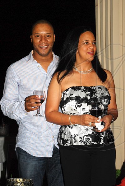 Janet Silvera Photo
SuperPlus Food Store?s Stephen Euker and Anne Chen looking lovely as usual at the Club de Vin?s monthly wine meeting at Veena and Denny Chandiram?s home at The Lagoons in Montego Freeport last Thursday evening.