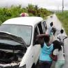 Rudolph Brown/Photographer
Heavy rain fall flood major road in St. Thomas on Sunday, April 18-2010
