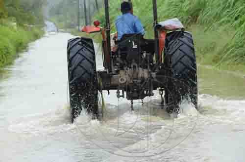 Rudolph Brown/Photographer
Heavy rain fall flood major road in St. Thomas on Sunday, April 18-2010
