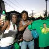 Ricardo Makyn/Staff Photographer.
JLP supporters celebrating Daryl Vaz Victory in Buff Bay Portland on Monday 23.3.2009.